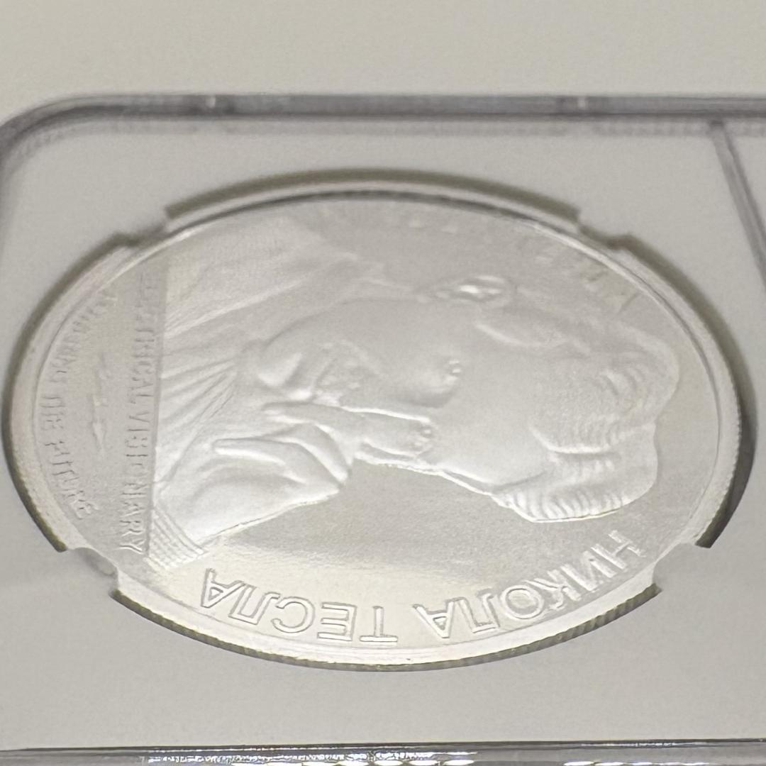 ☆偉大な科学者 ニコラ・テスラ 銀貨 2018年 セルビア NGC MS69