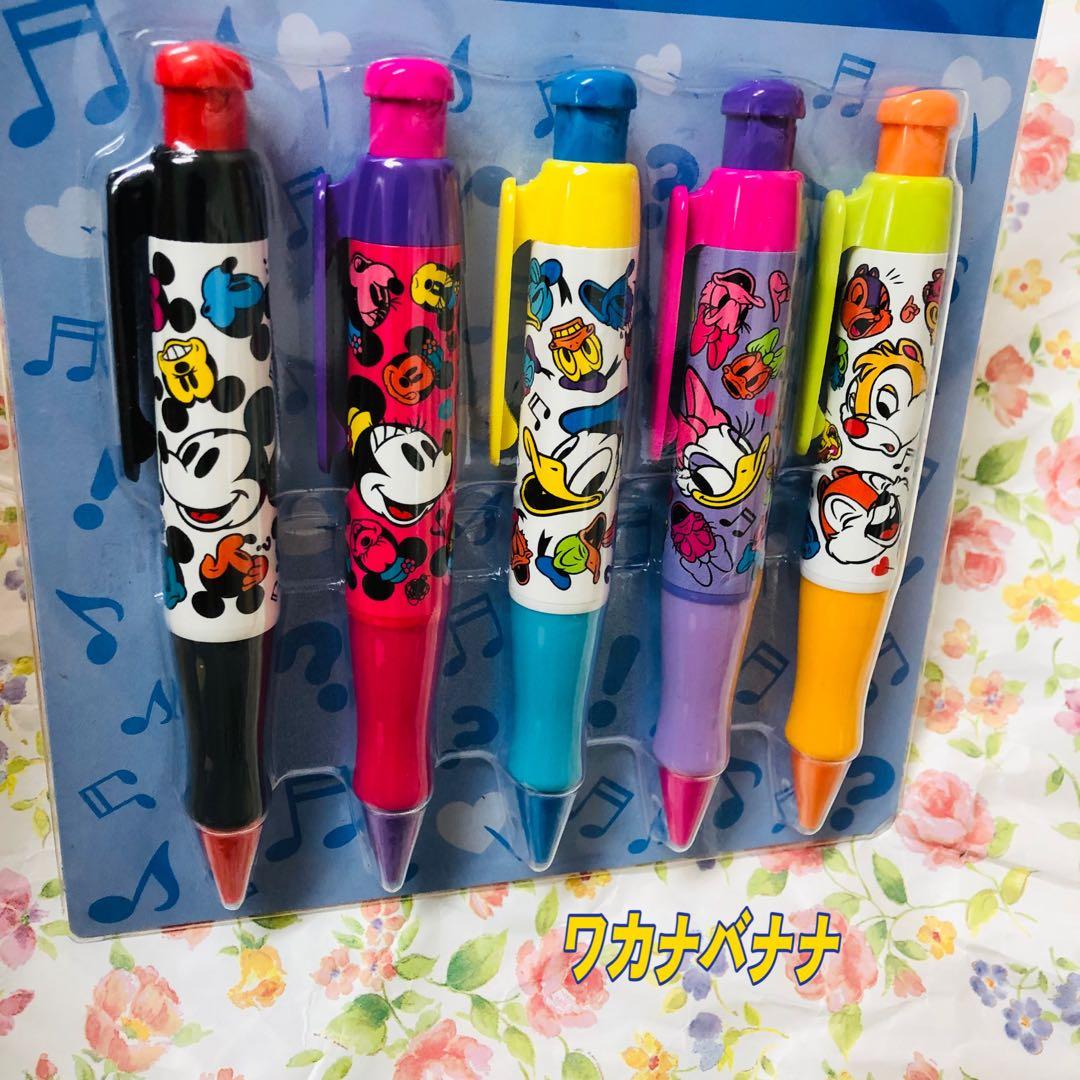 最終値下げ ディズニーリゾート ボールペン ミッキー 5本セット 新品未