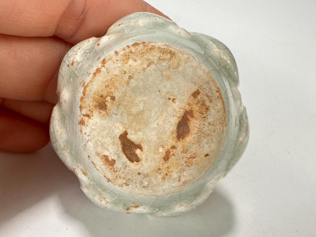 中国美術 宋時代 青白磁 影青 瓜形香合 蓋物 茶道具 時代 唐物