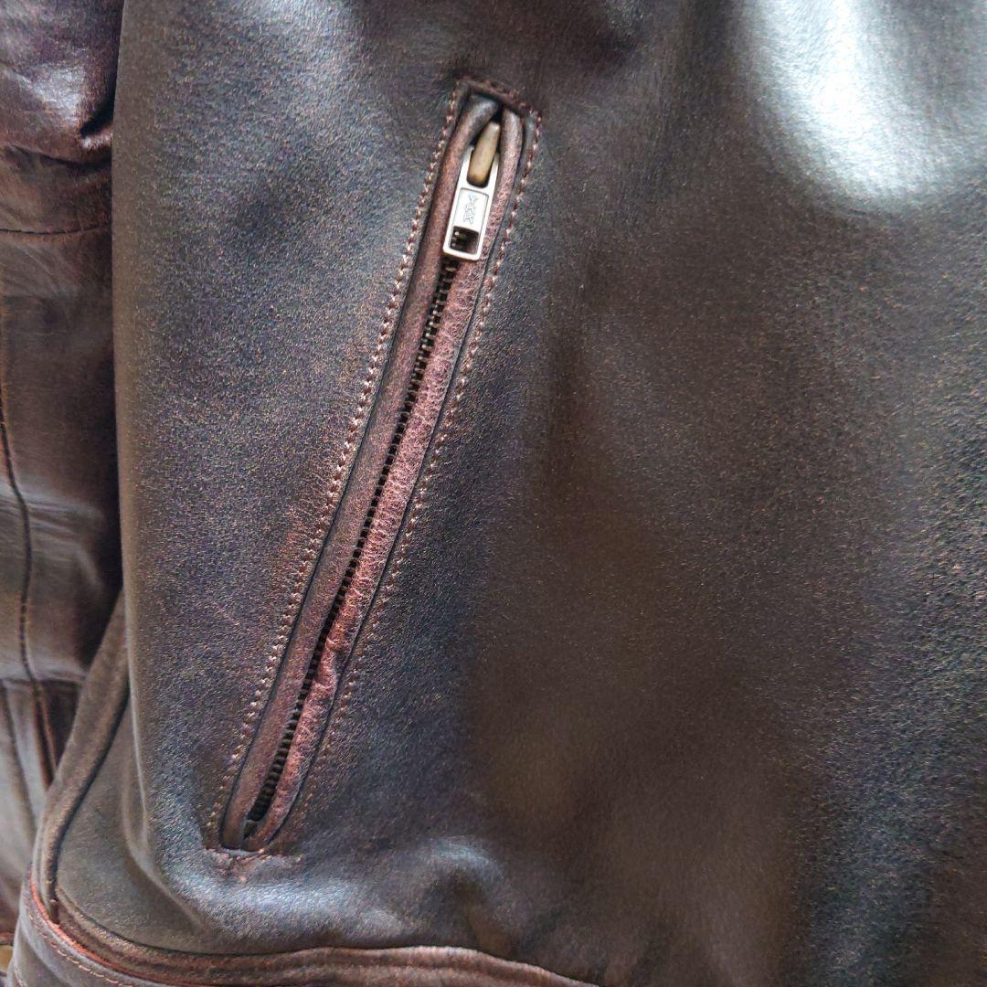 カ*リ様 DEGNER デグナー ヴィンテージレザージャケット 牛革 ブラウン