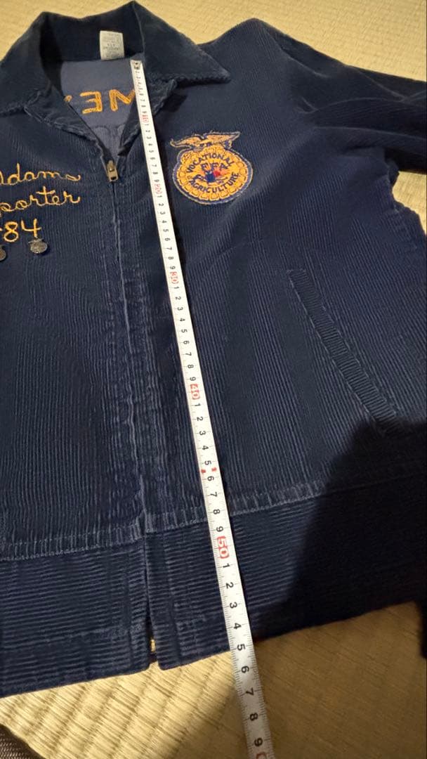 FFAジャケット バッチ付き 80s ヴィンテージ ファーマーズ 刺繍 38