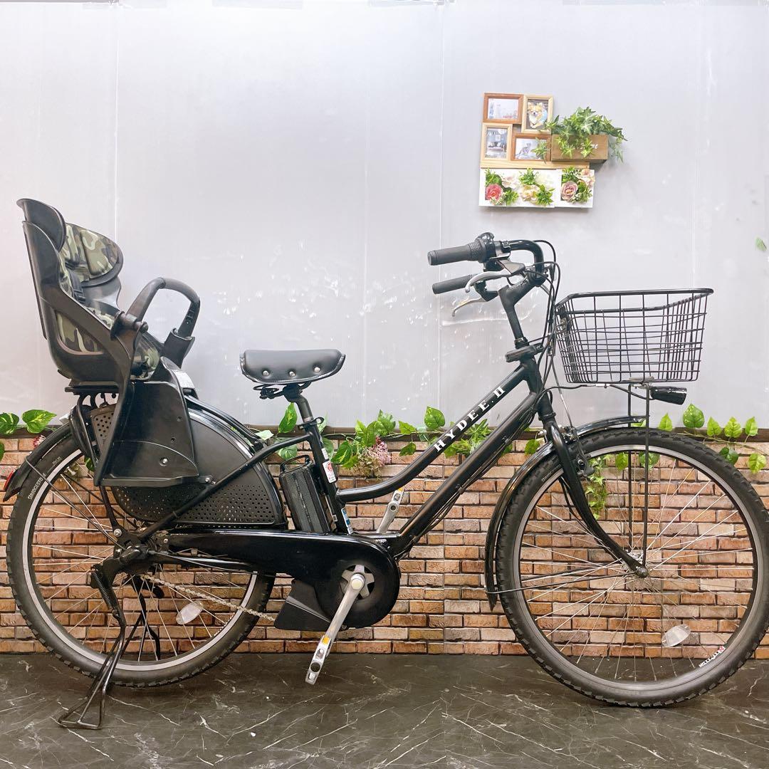 【58】電動自転車 ブリヂストンHYDEE ブラック 3人乗り対応