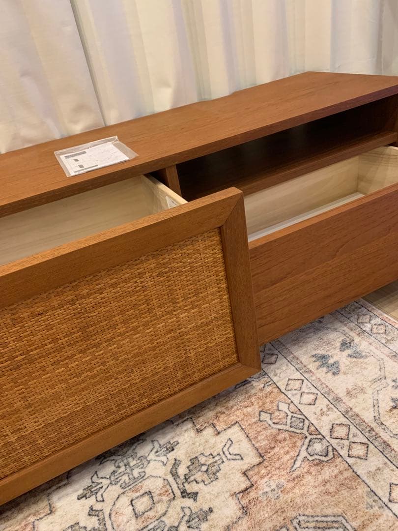 最終値下げ※ ウニコ テレビボード WICK 120cm ラタン 2025年最新