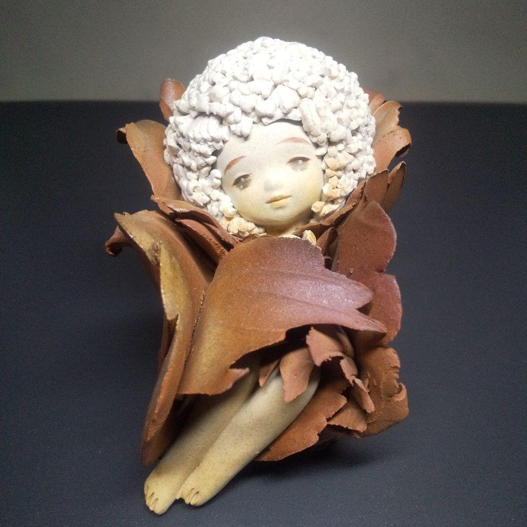 竹内祥子 作『 森の妖精 』創作人形 陶器人形 オブジェ 置物