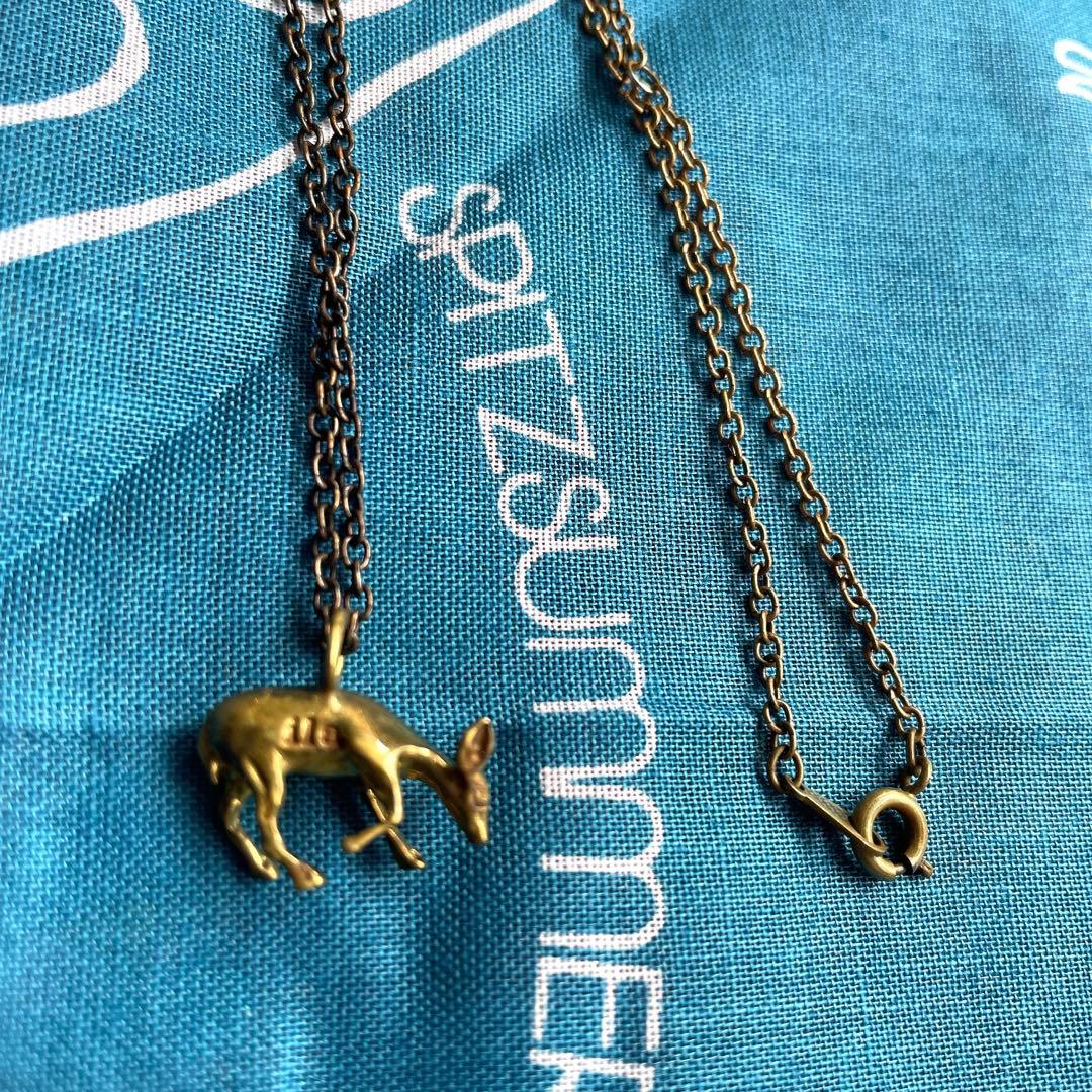 シリアルナンバー付☆ バンビ 鹿 ネックレス バッジ ILA SPITZスピッツ