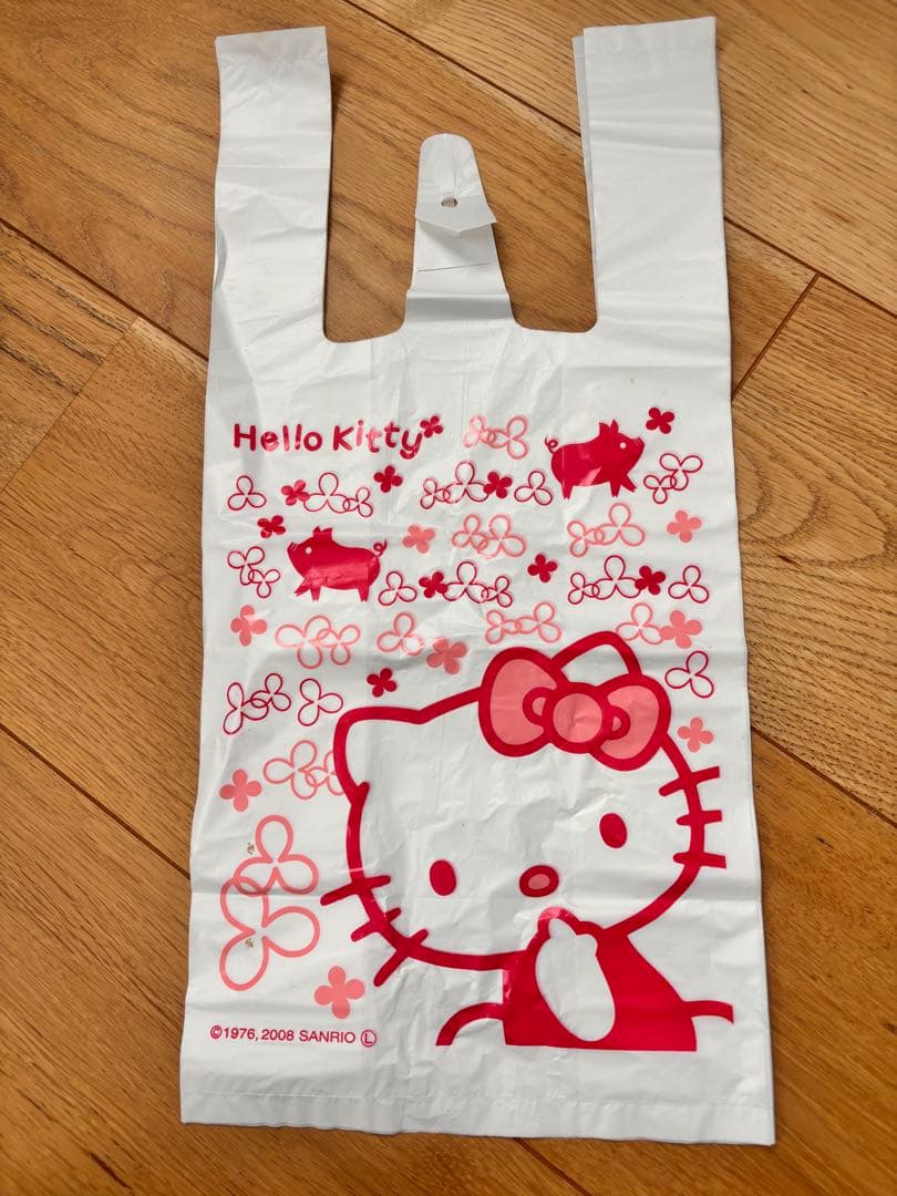 平成レトロ 希少 レア ハローキティ レジ袋 - メルカリ