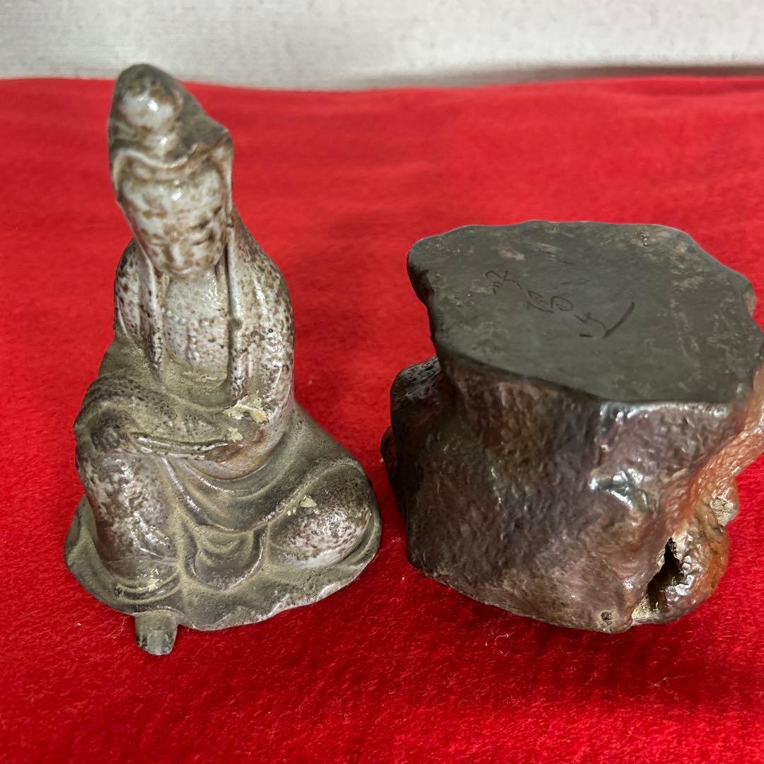 備前焼 名工 難波好陽 仏像 香炉❓貴重