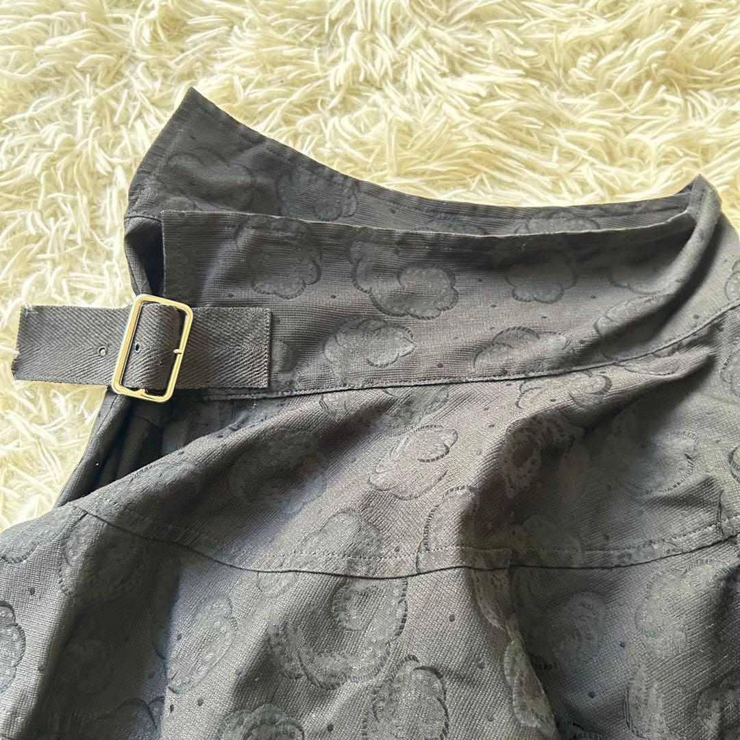 希少✨トリココムデギャルソン 変形 アシンメトリー 総柄 立体 フレアスカート