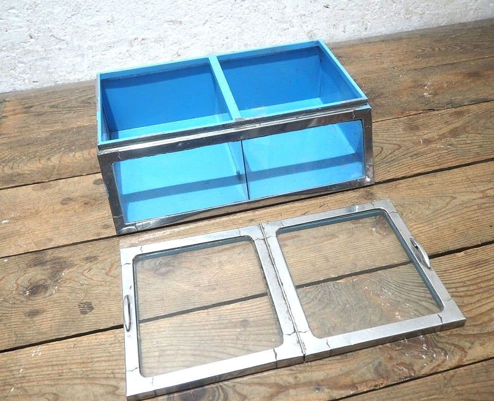 1328 昭和レトロな駄菓子屋のガラスケース 飾り棚 陳列棚 ビンテージ