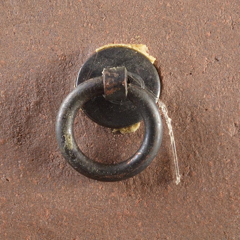 陶器製　顔像　壁飾　置物　在銘　共箱　C　R5914