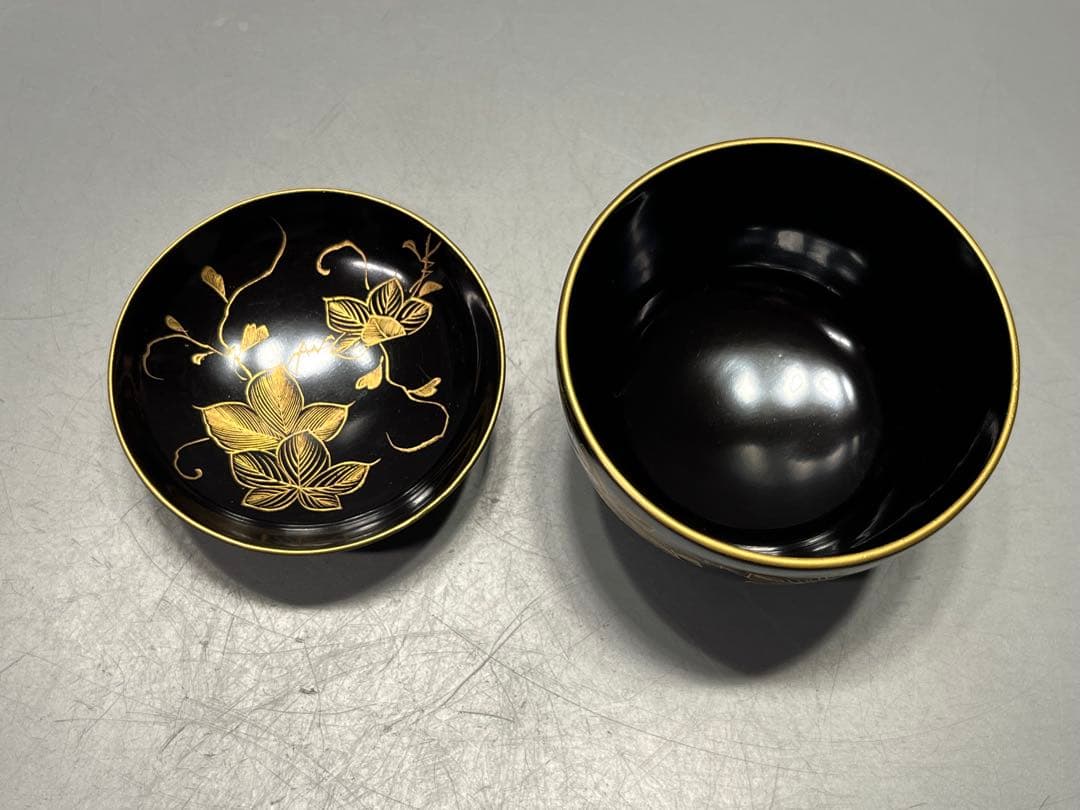 時代 極上 輪島塗 沈金蒔絵 小さな吸物椀 五客 木製 - メルカリ