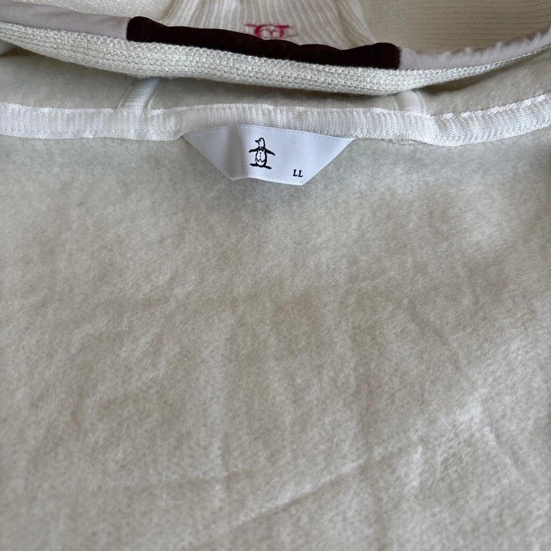 新品　マンシング　裏起毛ニットパーカー LL オフ白 送料込み