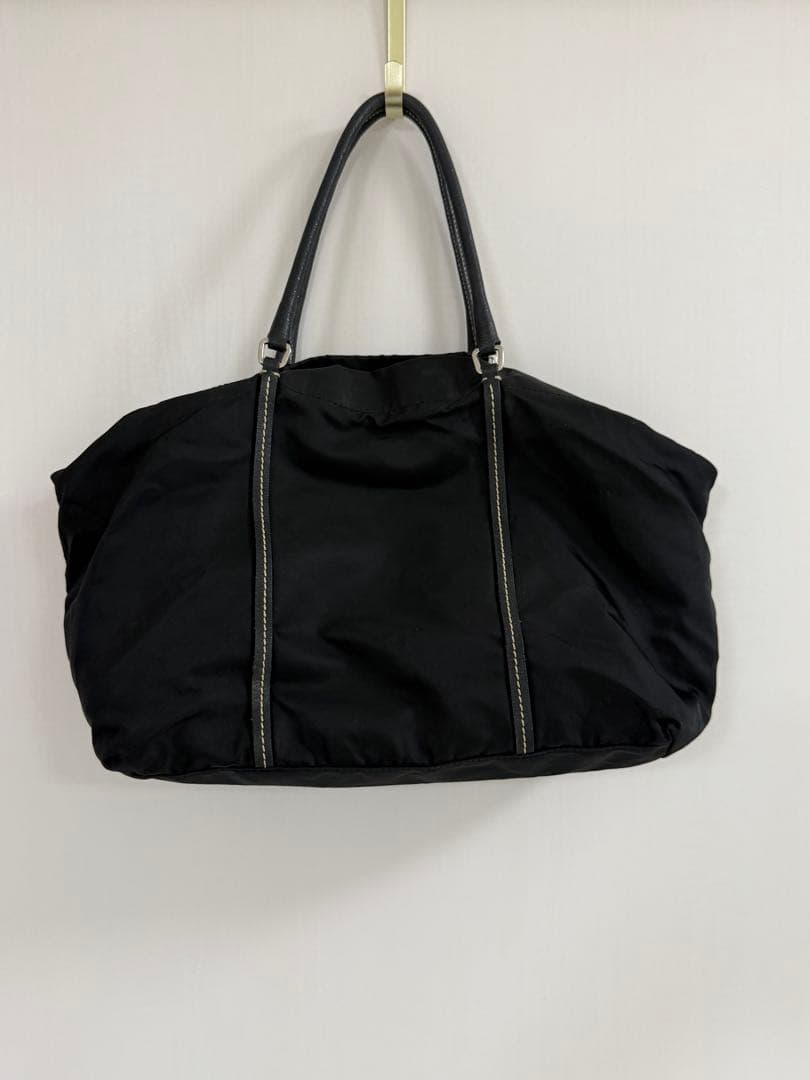 も*こ様 【PRADA プラダ】ミニボストン ブラック ナイロン ハンドバッグ