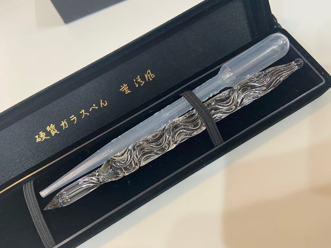 週末セール♪】クリスタルペン菅清風ガラスペンインクおまけ