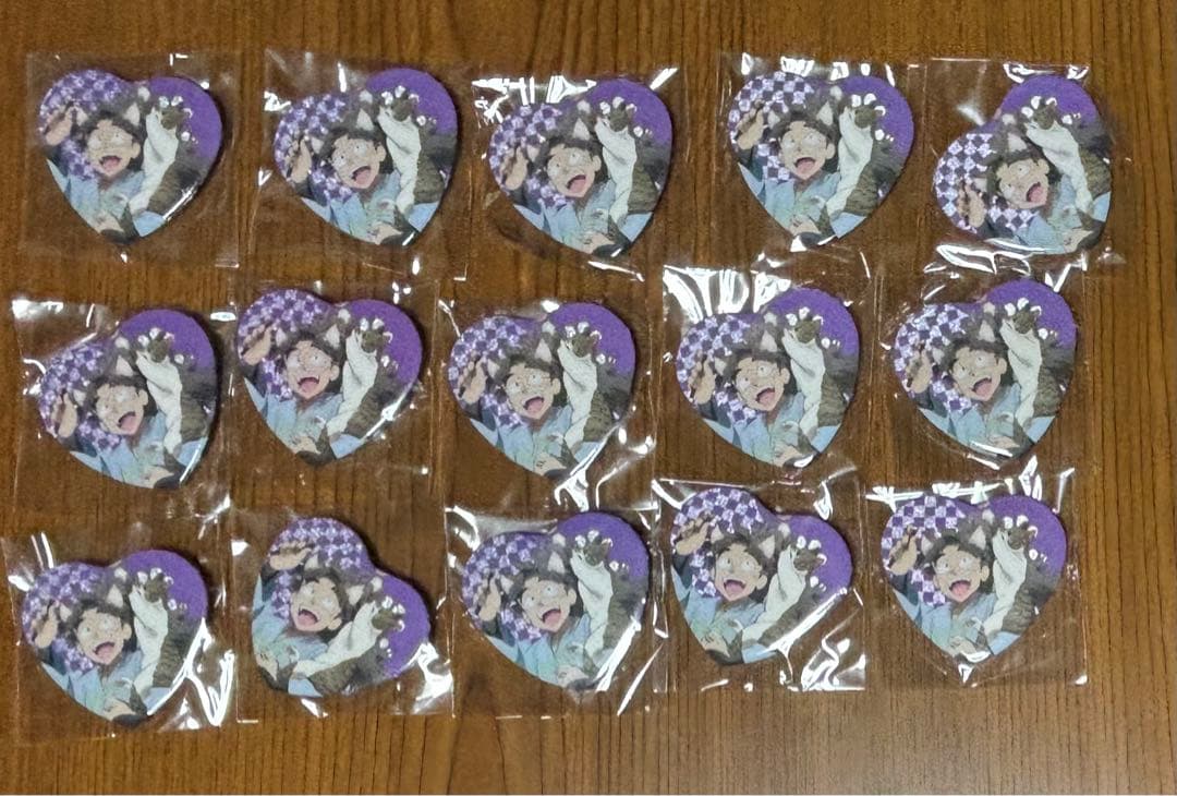 忍たま乱太郎 ナンジャタウン ハート型缶バッジ 竹谷八左ヱ門