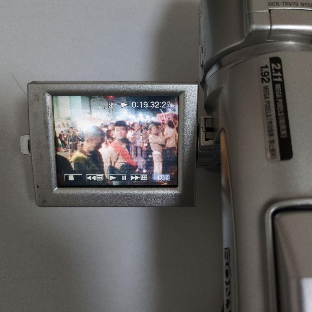 動作品SONY Handycam dcr-trv70 ビデオカメラ本体