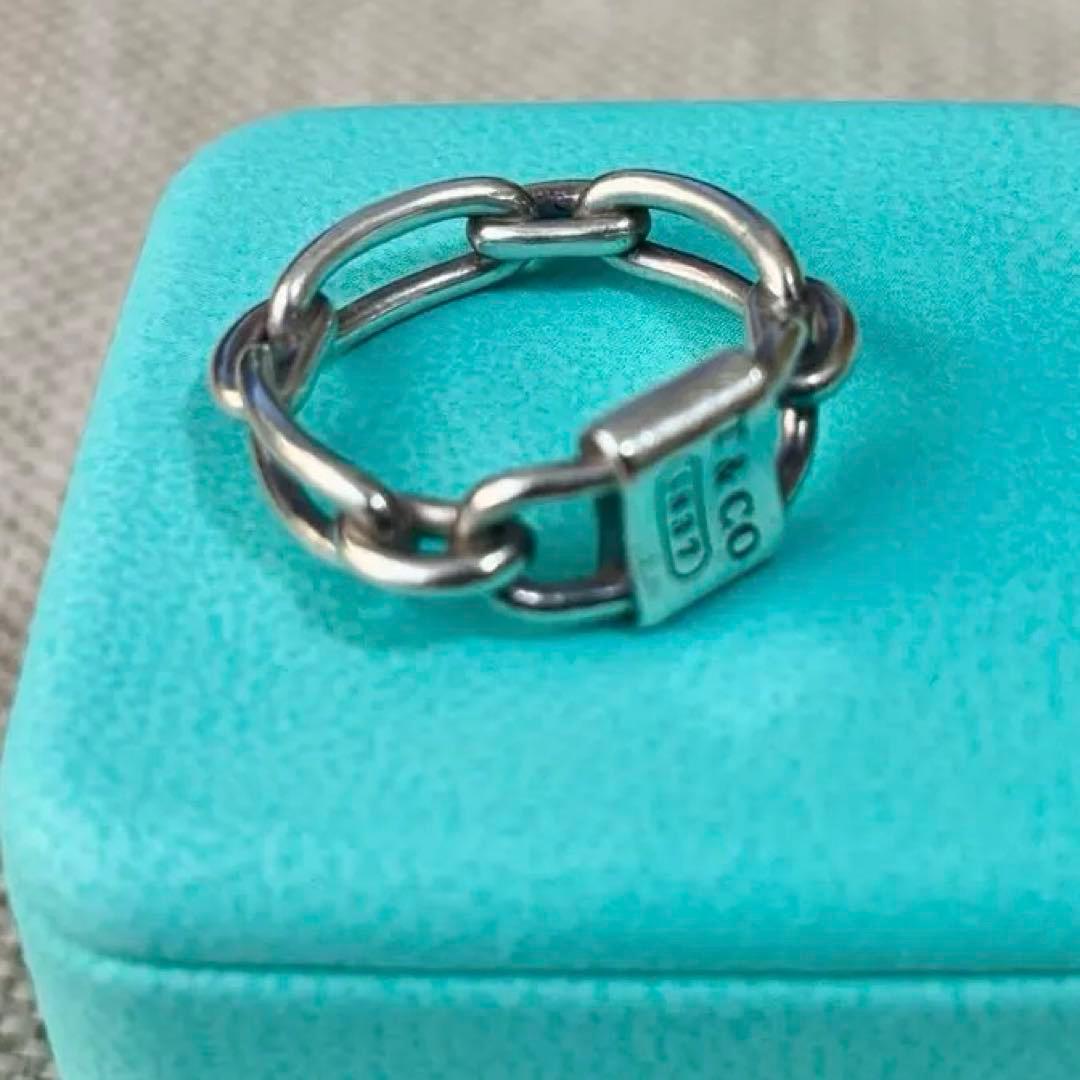 e　　　TIFFANY&Co.1837 スモールダブルロックリング　メンズ