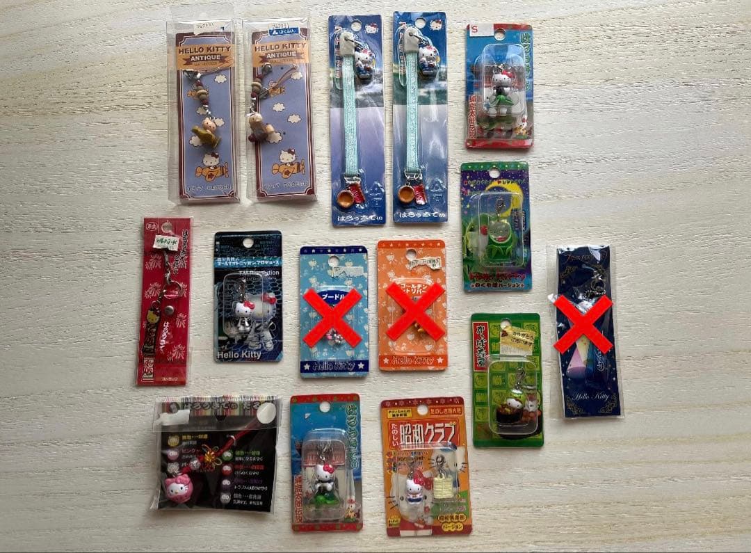 ハローキティ ストラップセット 複数デザイン　約176個