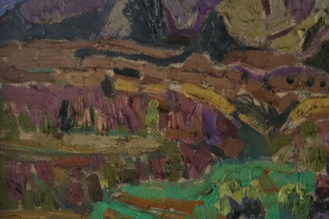 真作保証 高田誠 「早春の妙義」 油彩6号 共シール 文化功労者