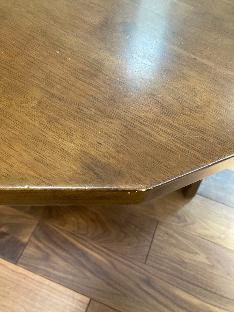 【希少家具】　アンティーク　ダイニングテーブル　16角形