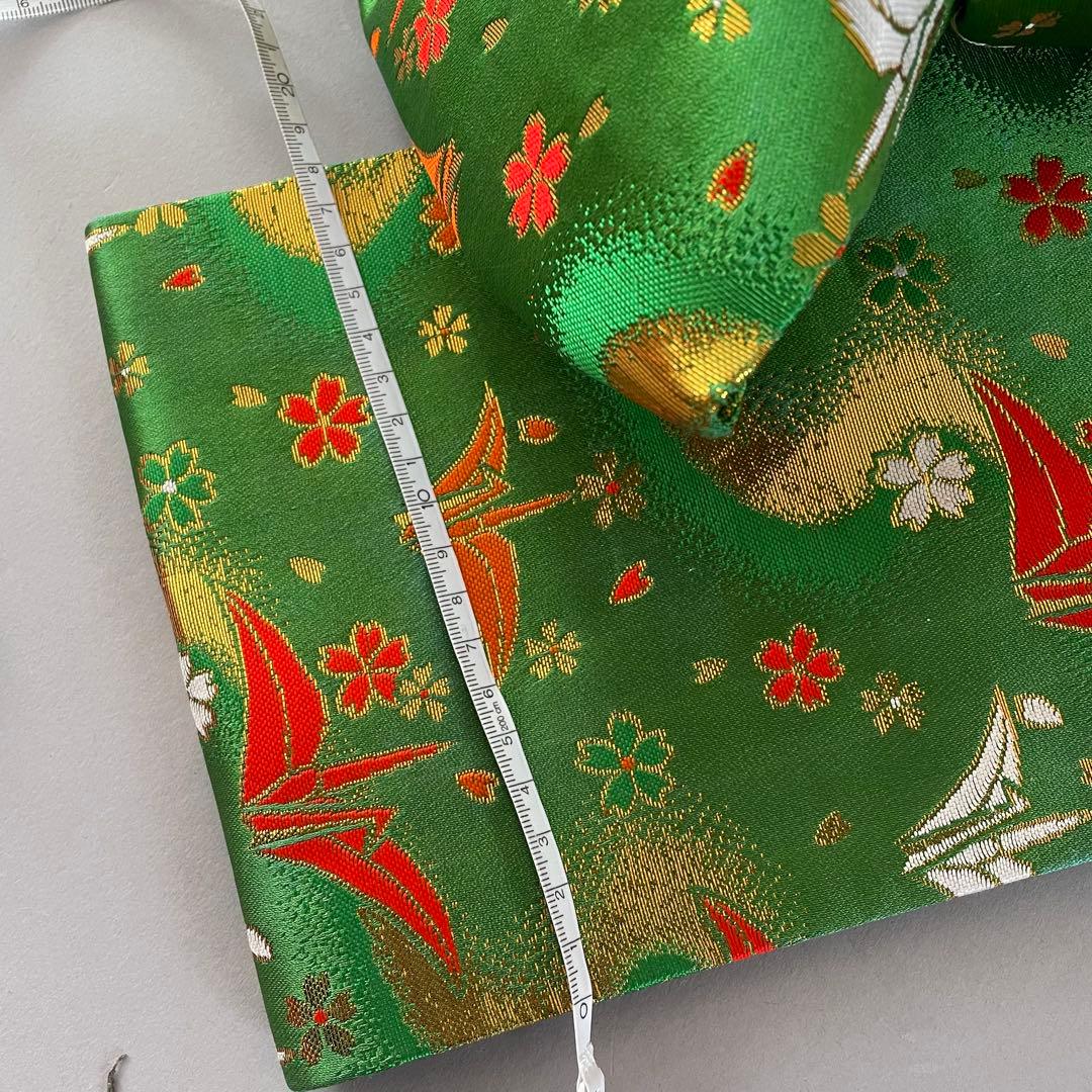 七五三　７歳　正絹　部分絞り入り　お着物セット　大寸作り帯コーデ