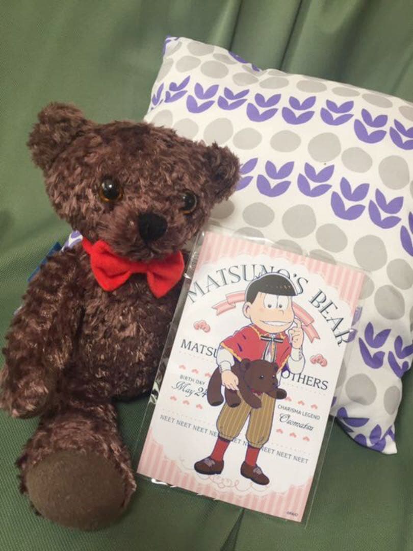 美品 おそ松さん テディベア 全セット 缶バッヂ ポスカ付き くま松さん