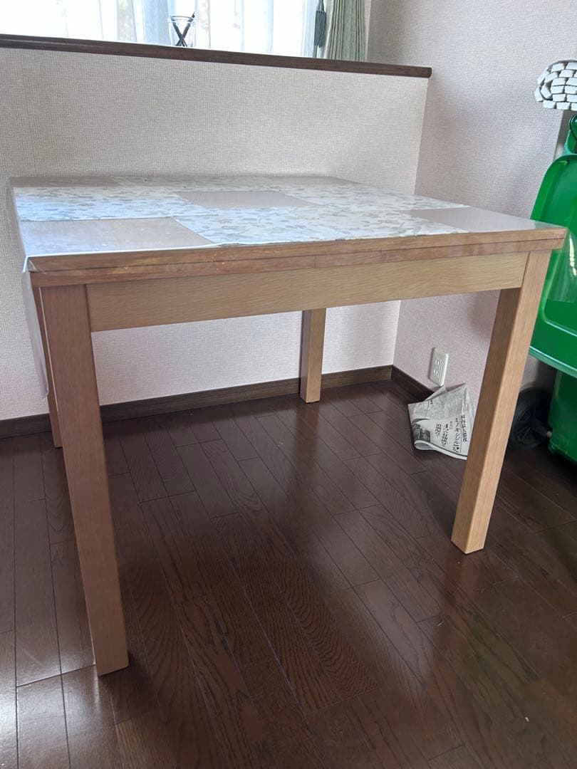 あんこちゃん◆ナチュラル木製正方形ダイニングテーブル