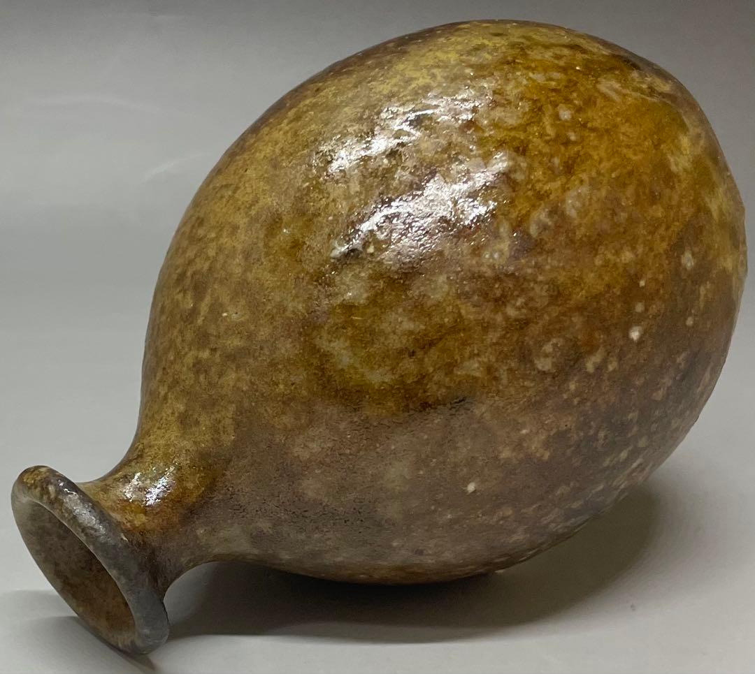 人間国宝　藤原啓　備前徳利　四方桟共箱　栞 　e18