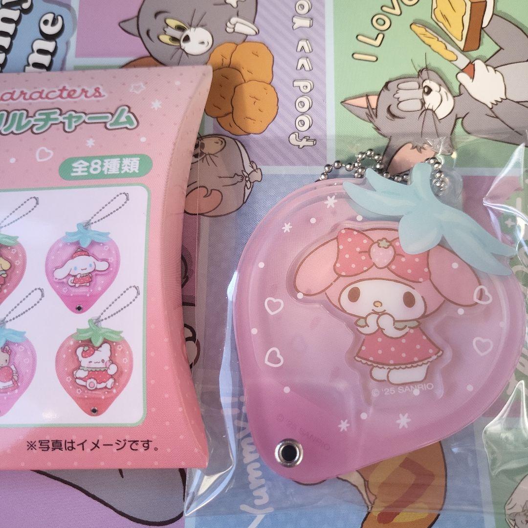 レア　６点セット　サンリオ　カスタムアクリルチャーム　いちご　キティ