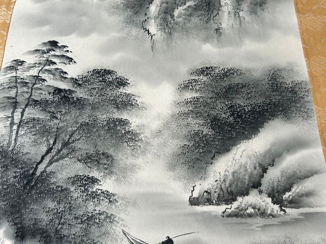 掛軸 2点 雪峰 陵雲