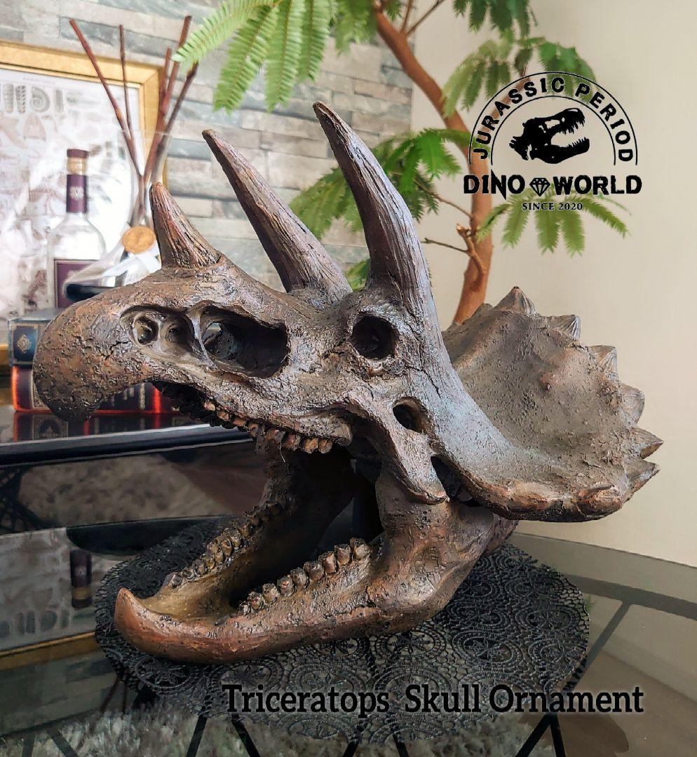 トリケラトプス インテリア オブジェ 雑貨 恐竜の化石 ジュラシック