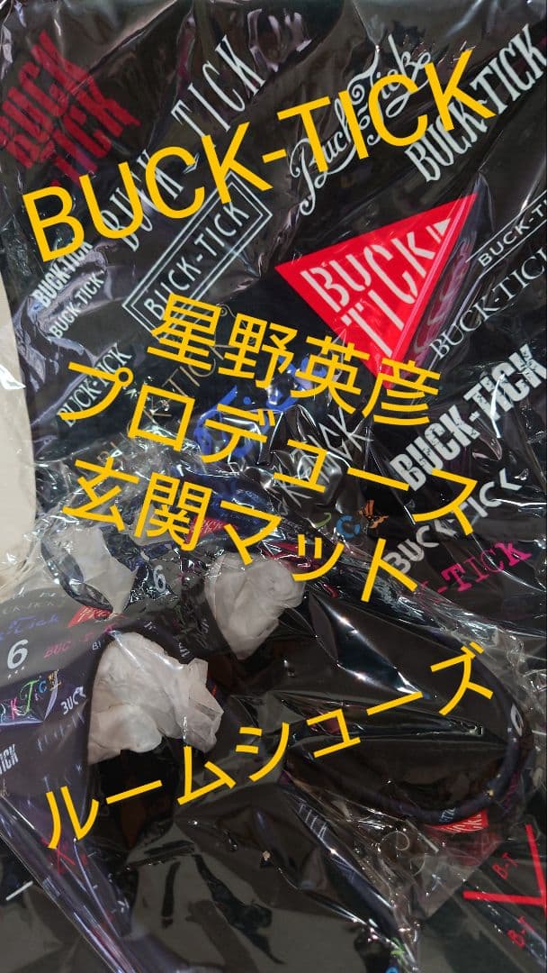 BUCK-TICK 星野英彦プロデュース ルームシューズ＆玄関マット スリッパ