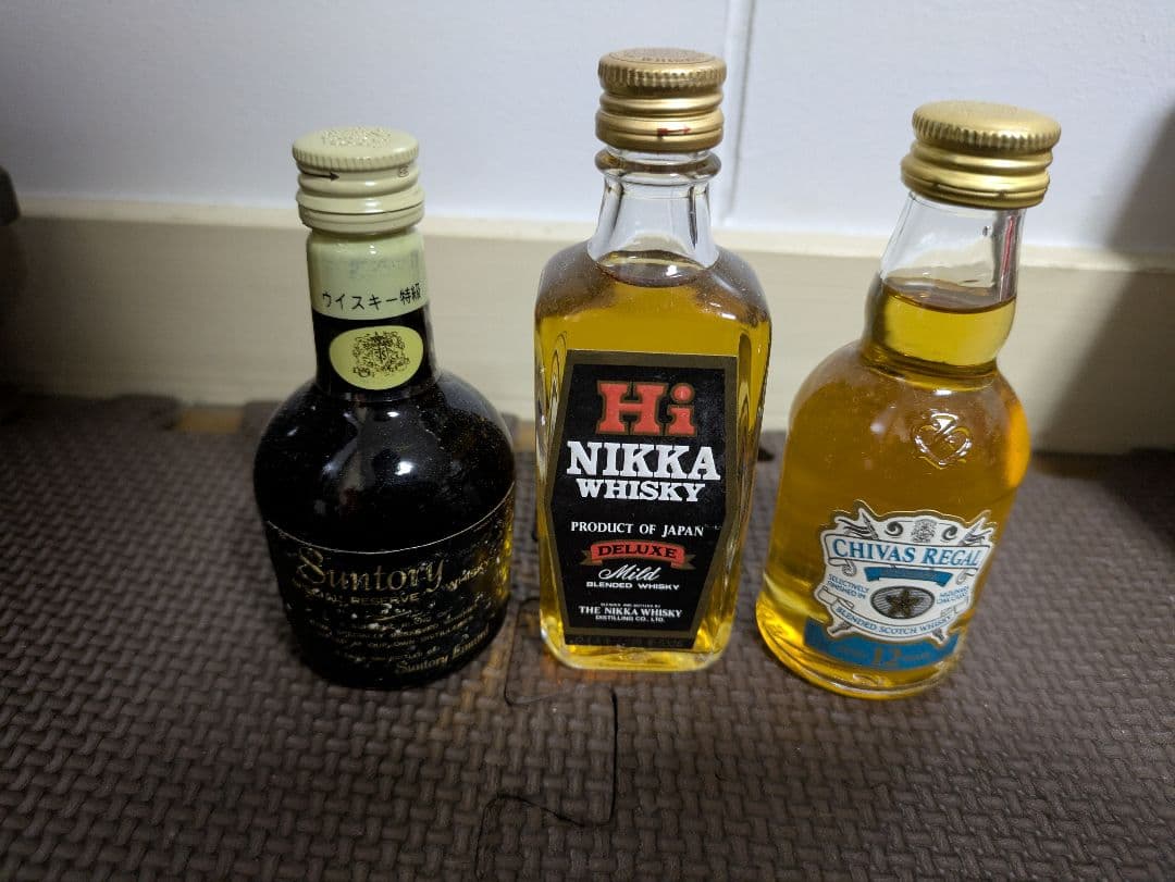 ミニュチュアボトル ブランデー、ウイスキーセット 6本入り×2おまけ付き