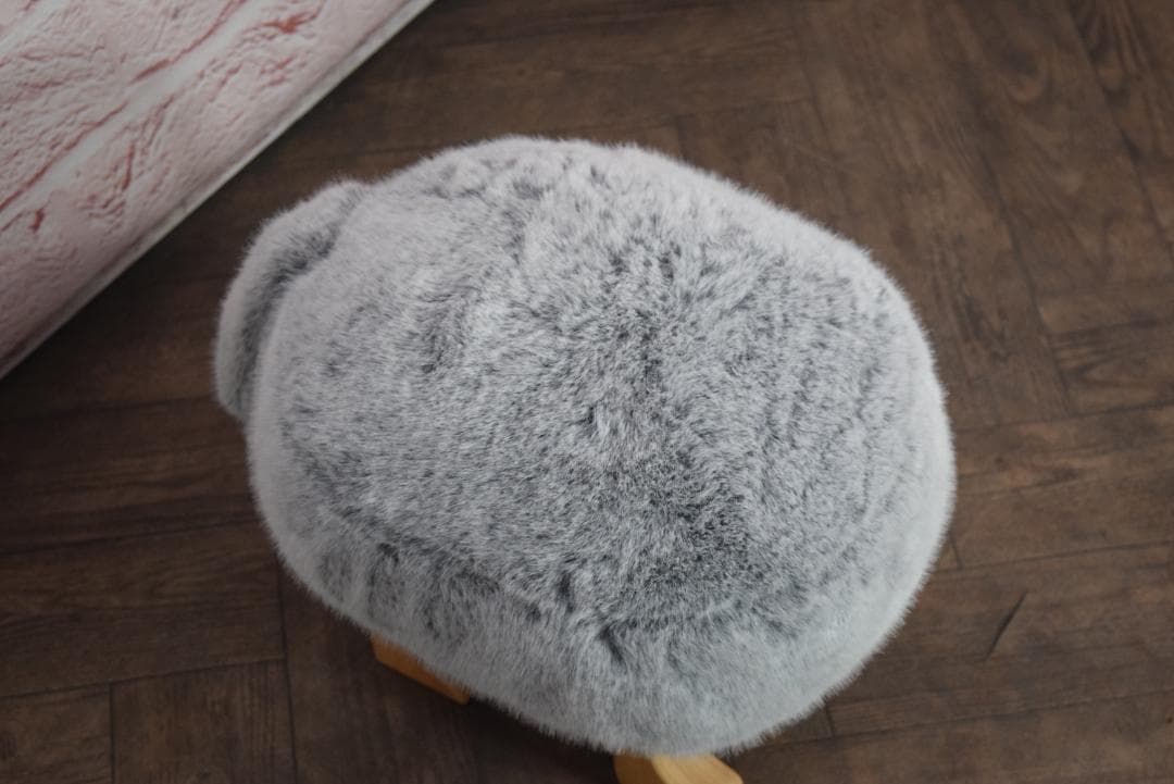 展示品 旭川家具 匠工芸 アニマルスツール フォックスグレー Sサイズ