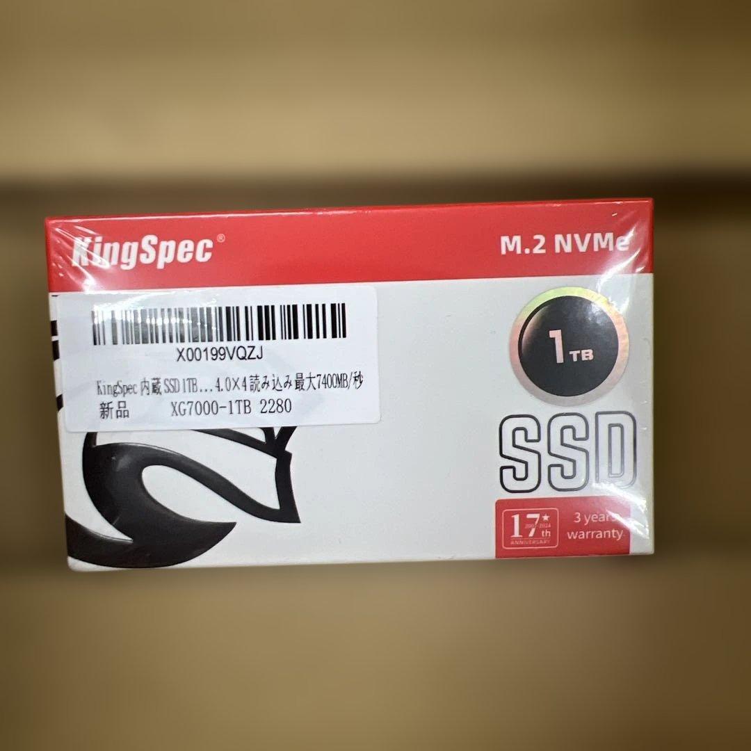 511036 未開封 KingSpec XG7000 1TB SSD KingSpec M.2接口内置固态硬盘