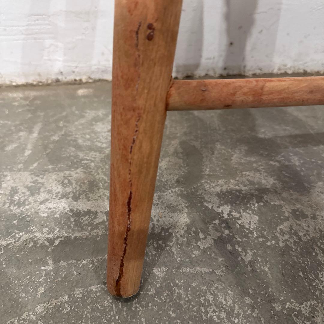 ヴィンテージ ラウンド スツール サイドテーブル 剥離