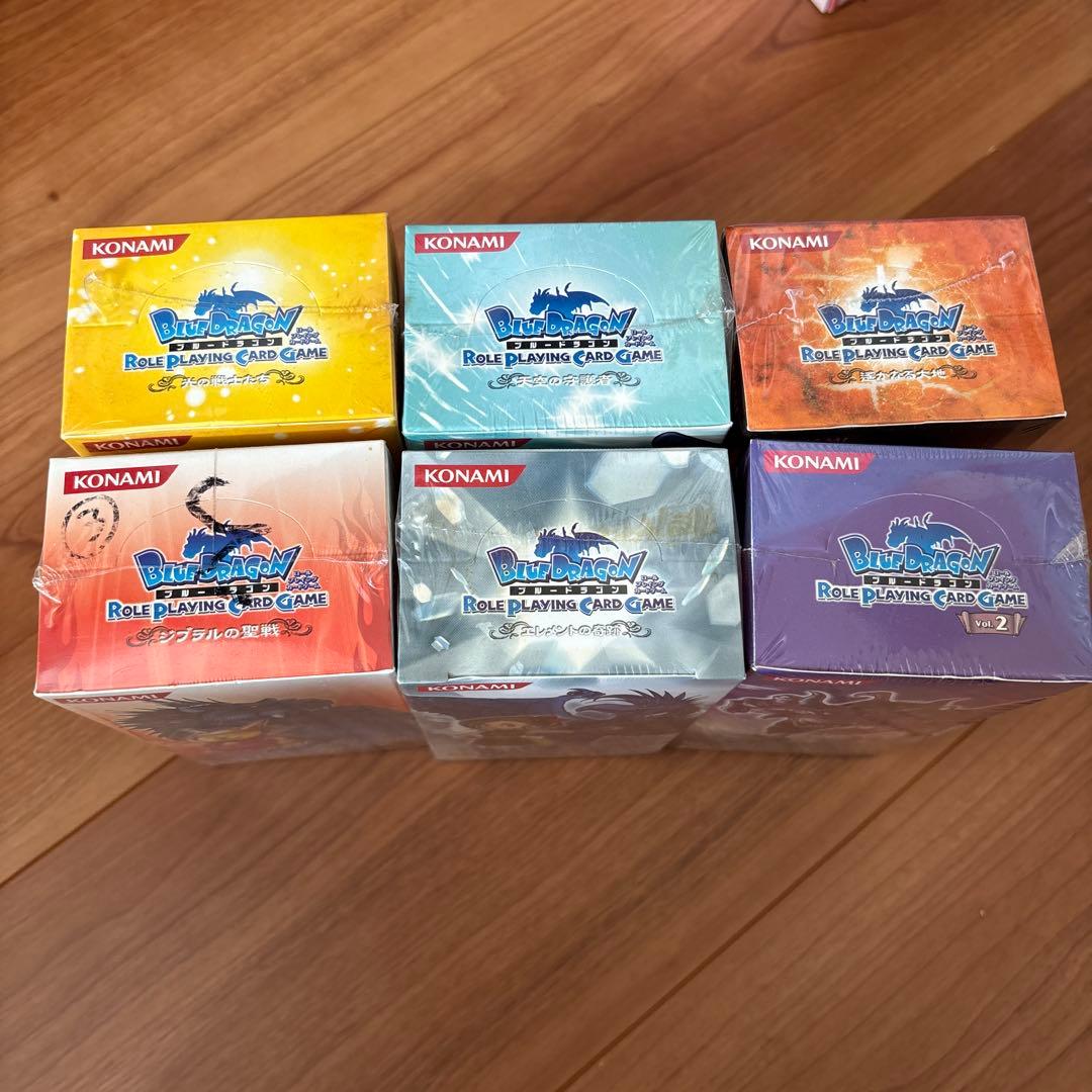 ブルードラゴン　ロールプレイングカードゲーム　コナミ 6box ブースター