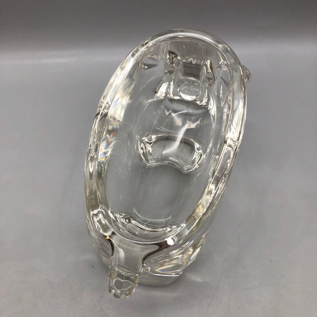 東洋佐々木ガラスクリスタル動物園シリーズ置物小物入れ犬&イノシシ