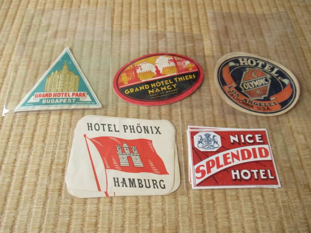 極希少 1925年頃◇27種類 合計139枚 世界各国 ホテルトラベルステッカー