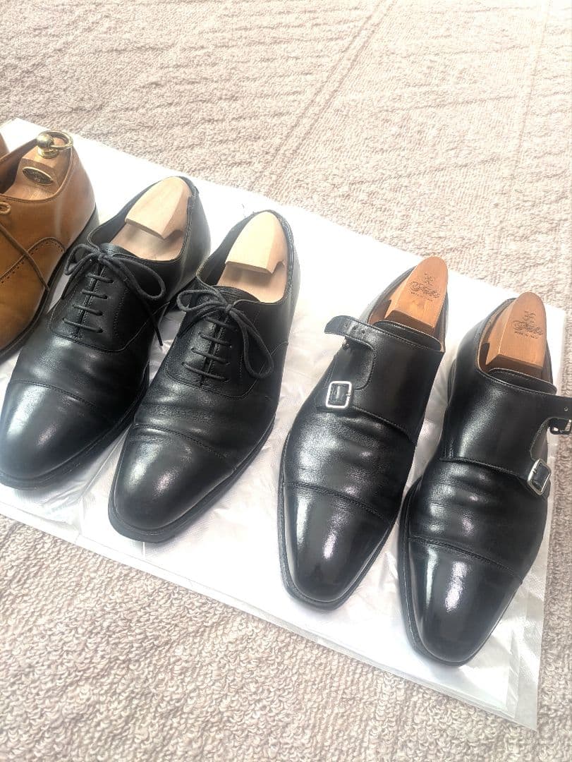 【激安3足まとめ売り】Crockett&Jones×2足/スコッチグレインx1足