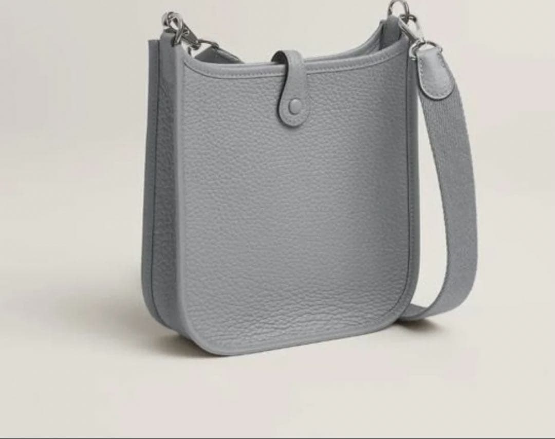 新品 エルメス ミニ エブリン TPM グリパンタン K刻印 グレー系 ミニエブ