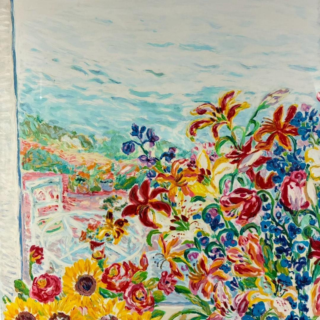 美品 レスリー・セイヤー「サンフランシスコ」シルクスクリーン 大作 直筆サイン入