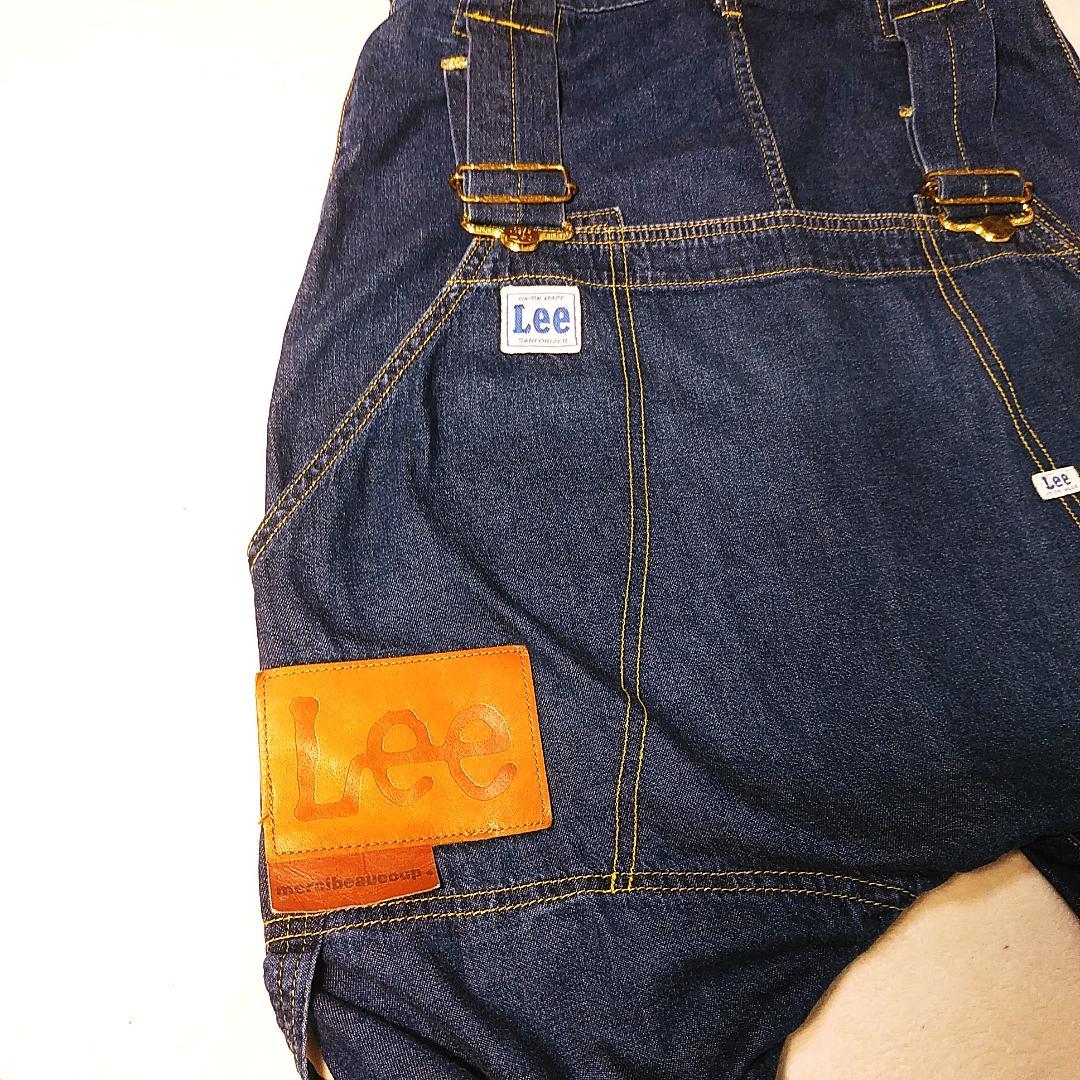 美品 リー Lee メルシーボークー コラボ　サルエルデニム サロペット W70