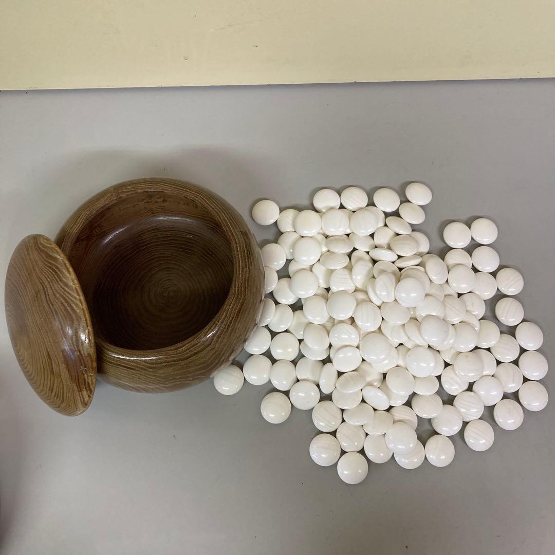 B-4 那智黒 蛤 囲碁 碁石 碁笥 囲碁セット 囲碁盤 囲碁用品 ボードゲーム