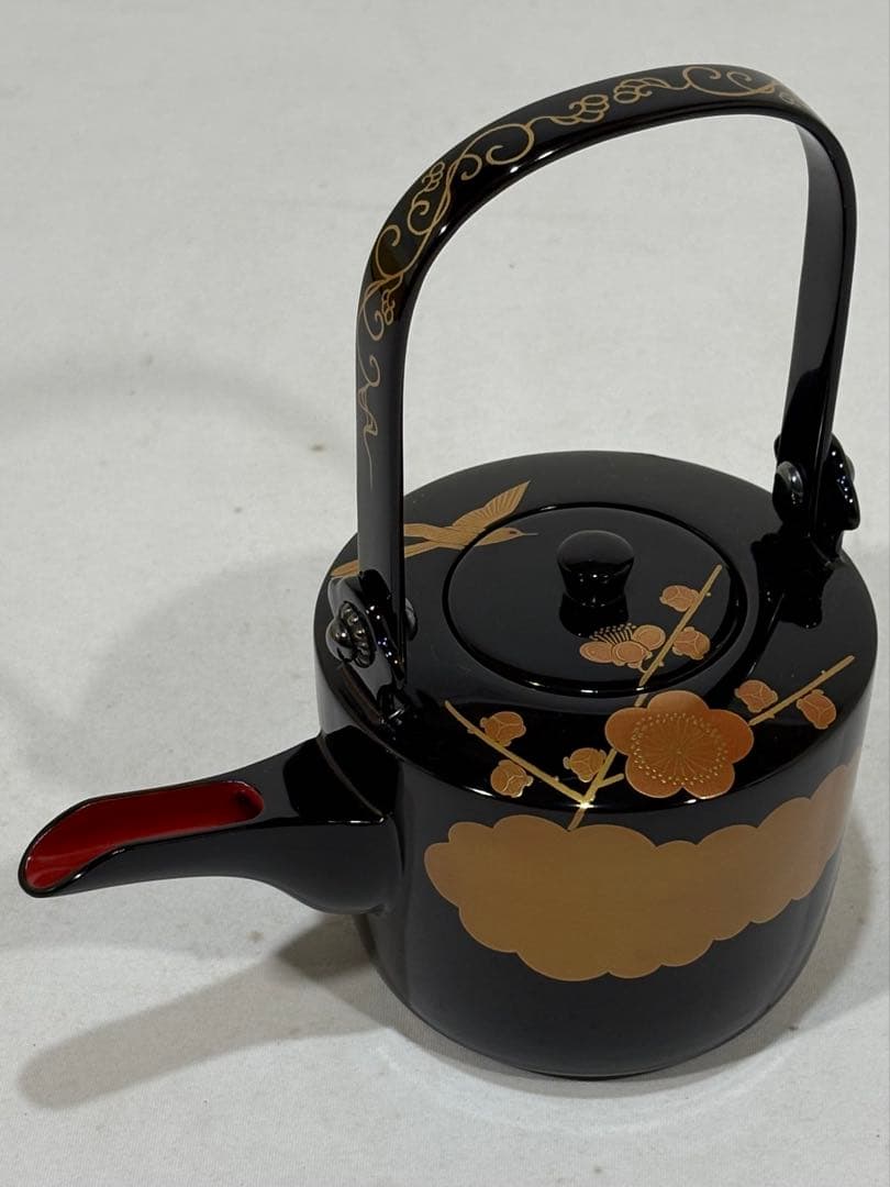 輪島塗 真塗 雲に梅蒔絵 屠蘇器壱揃 美品 共箱 正月