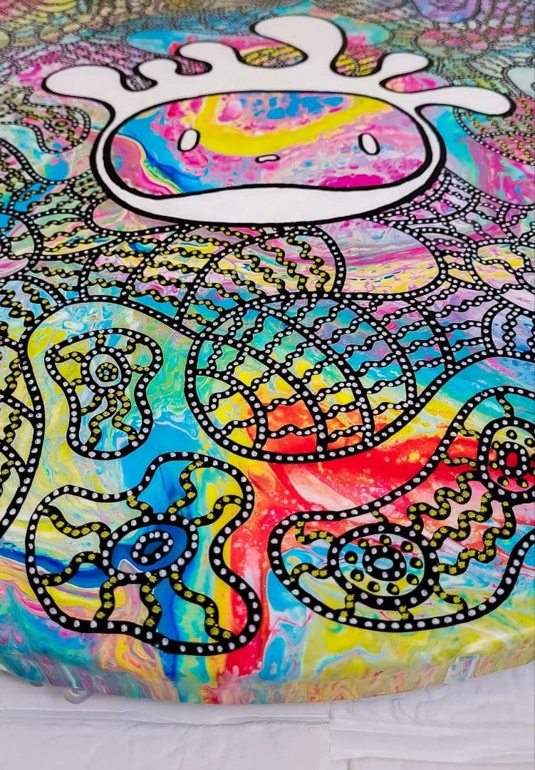 鈴木哲也 丸型(500×500mm) アクリル原画1点物 絵画の通販、購入