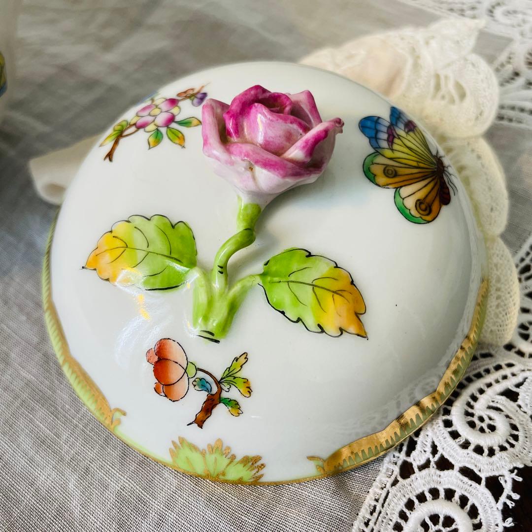 【レア】開窯125周年　ヘレンド　ボンボニエ―ル　ヴィクトリア　ブーケ