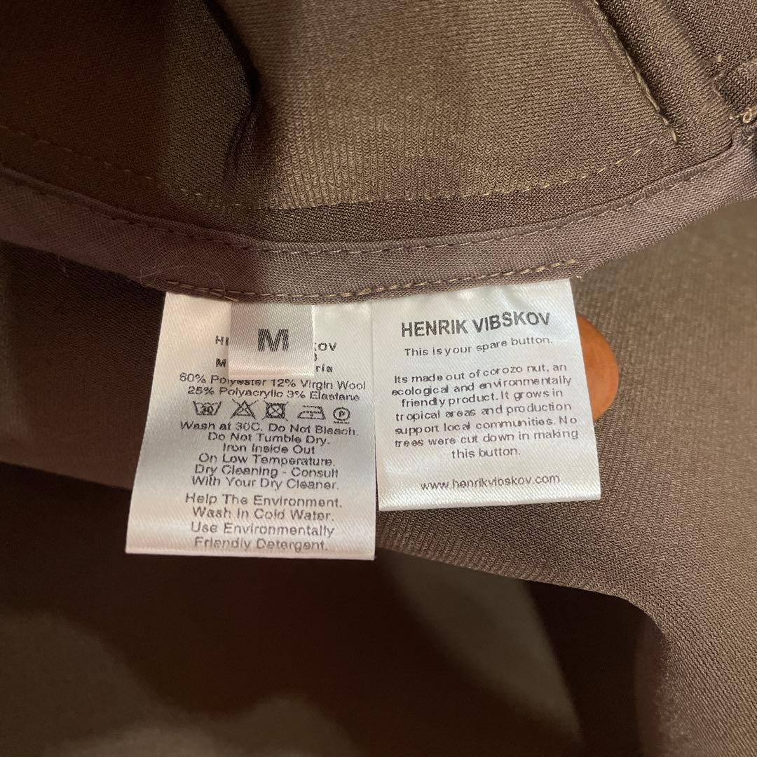 HENRIK VIBSKOV】ボンディングオーバーサイズコート ブラウン M