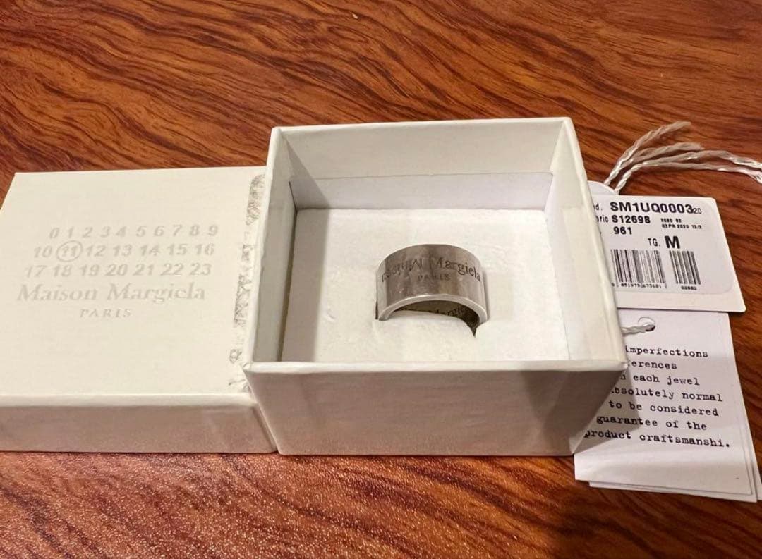 maison margiela リバースリング ワイド 925