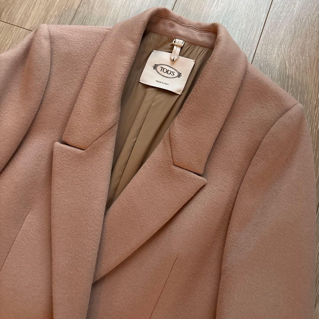 トッズ チェスターコート ベージュ キャメル 40 tod´s 新品